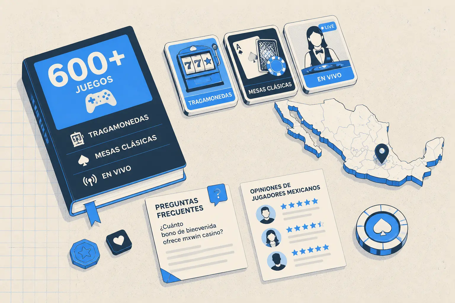 Juegos y tragamonedas de MXWin Casino en México visual guide for MXWin Casino